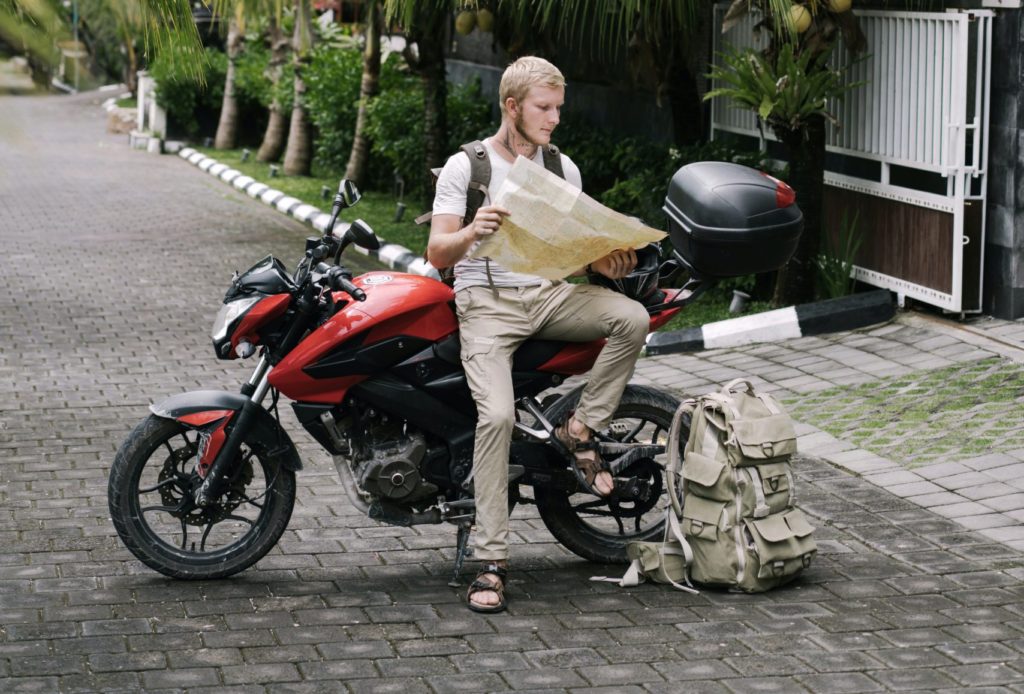 man on motorbike